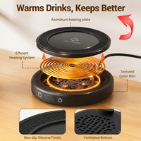 Mug Pintar Penghangat Otomatis untuk Dapur, Gadget Kamar Tidur, Mug Pengontrol Suhu, Ide Bisnis untuk Memulai Usaha, Set dengan Bantalan Penghangat