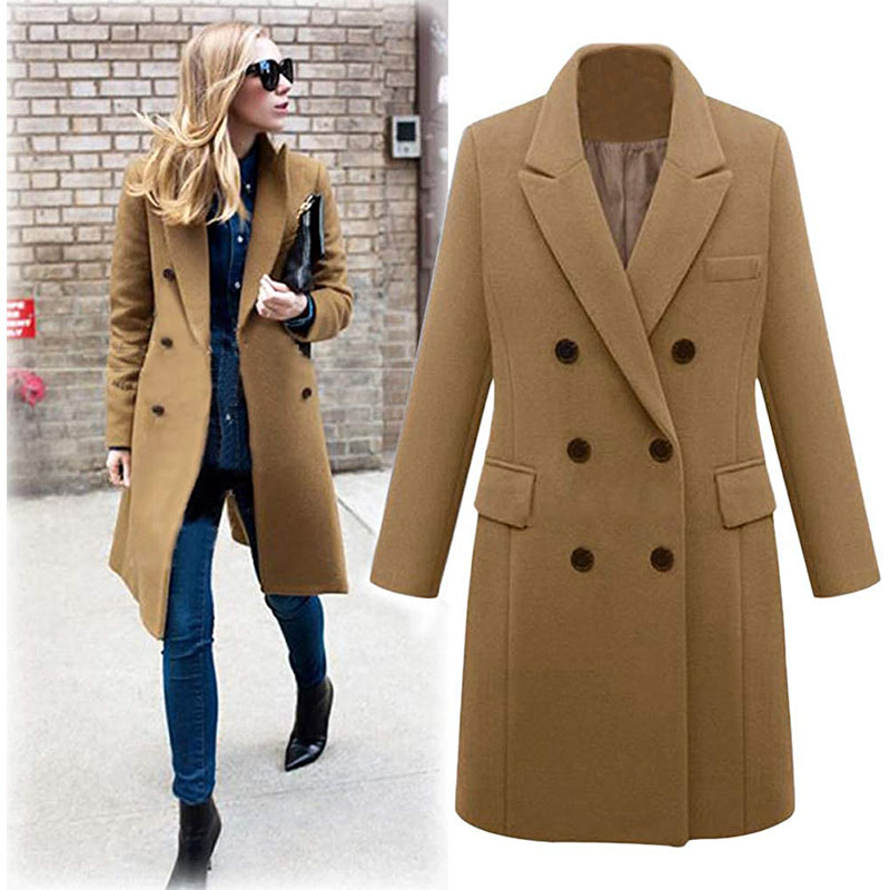Cappotto in lana taglie forti color kaki