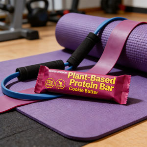 Barre nutritionnelle à base de produits végétaliens, aliment instantané, riche en protéines, barre protéinée, faible teneur en glucides, sans gluten, barre aux noix, populaire pour les enfants - Product Image 3