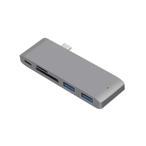 Hub USB-C 5-en-1 <span class=keywords><strong>Adaptateur</strong></span> multiport avec lecteur de <span class=keywords><strong>carte</strong></span> <span class=keywords><strong>SD</strong></span>/TF pour <span class=keywords><strong>MacBook</strong></span> Pro/Air (Métal en stock) - Product Image 5