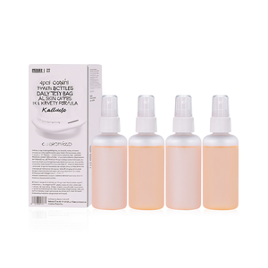 ขวดสเปรย์สำหรับเดินทางขนาด 60 มล. 4 ชิ้นสำหรับกระเป๋าใส่อุปกรณ์อาบน้ำ การดูแลผิวประจำวัน ทุกสภาพผิว สูตรเคบิวตี้ - Product Image 2