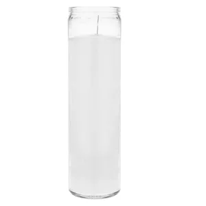 7日間のキャンドル祈りの祈りガラス容器キャンドルガラス瓶に2x8インチのプレミアムワックスキャンドル