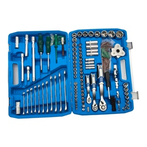 Outils de réparation universels de haute qualité pour voitures et camions, ensemble d'outils combinés à double usage, clé à cliquet, tournevis, 121 pièces - Product Image 2