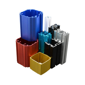 Sản xuất tùy chỉnh đầy màu sắc bề mặt 6005 6060 6061 ngành công nghiệp 6063 Cấu trúc khung nhôm hợp kim hồ sơ đùn hồ sơ - Product Image 2