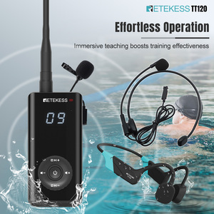 Casque d'écoute sans fil pour sport sous-marin, étanche IP68, entraînement de natation, intercom à conduction osseuse, coach-apprenti - Product Image 5