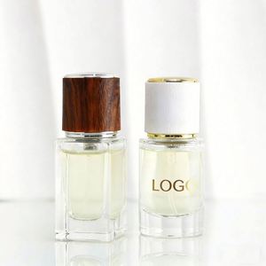Customized Labels Luxury Custom 30ml/50ml/100ml <b>Empty</b> Crimp Cylinder Glass Perfume <b>Bottles</b> with Gold/Sliver/wooden /Black Lid - Product Image 1