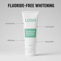 Dentifrice blanchissant à l'aloe vera, marque privée, OEM, ODM, saveur personnalisée, taille personnalisée, menthe naturelle, nettoyage en profondeur, prix d'usine