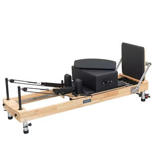 Máquina de Pilates Reformer Comercial, de Madera de Arce Resistente, Multifuncional y Portátil para Gimnasio en Casa y Estudio, con Beneficios para la Salud - Product Image 4