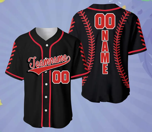 ชุดเสื้อเบสบอลสำหรับผู้ใหญ่ที่ปรับแต่งได้ ชื่อผู้เล่น/ทีม หมายเลข โลโก้ ด้านหน้า/ด้านหลัง โพลีเอสเตอร์ 100% ระบายความชื้นได้ดี ระบายอากาศได้ดี - Product Image 2