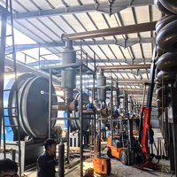 Usine de pyrolyse de plastique en lots de 10 tonnes pour le recyclage des films PE PP et les projets de transformation des déchets en huile avec installation