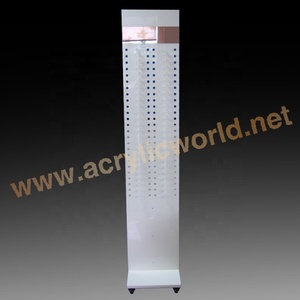 White Acrylic Spectacles Glasses Floor Display Shelf Freestanding Eyewear Organizer <b>rack</b> with Multiple Tiers for Optical Shops - Product Image 3