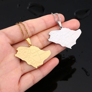 แฟชั่นซาอุดิอาระเบียพร้อมสร้อยคอจี้ชื่อเมืองสำหรับผู้หญิงเด็กผู้หญิงเครื่องประดับสแตนเลสของขวัญวันเกิดของงานเลี้ยงวันเกิด - Product Image 6