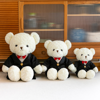 En gros, Ours en peluche Teddy de haute qualité, modèle robe de mariée, avec nœud papillon, pour couple, cadeau mignon et romantique pour amoureux