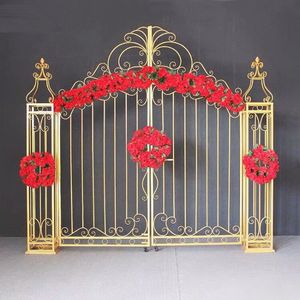 <span class=keywords><strong>Arche</strong></span> en fer forgé pour mariage, grande porte en fer, accessoires de mariage, accessoires de photographie, <span class=keywords><strong>arche</strong></span> de fleurs en soie - Product Image 5