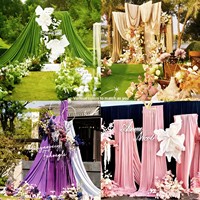 Voilage de plafond en soie de lait pour décoration de mariage, idéal pour hôtels et décors de scène, fabriqué en Chine