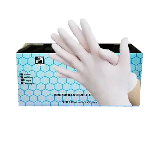 High Quality Make-up Household Cleaning Kitchen Use Hair Dye White Beauty Salon Spa Tattoo 100% Latex Gloves
