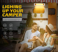 Vente en gros auvent Led noir pour caravane lumière pour camping-car remorque bateau Rv scène lumière étanche lumières extérieures