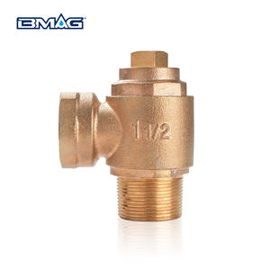 BMAG Feminino Masculino Rosca 90 Graus Latão <span class=keywords><strong>Plug</strong></span> Válvula De Alívio De Segurança Braçadeira De Tubo De Bronze Virola De Água Válvulas - Product Image 3