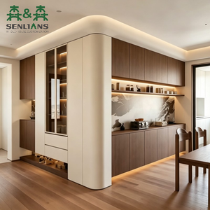 Credenza Minimalista Italiana Personalizzata in Acero Massiccio, 5 Piedi, Design Pieghevole per Appartamenti Moderni di Alta Gamma - Product Image 2