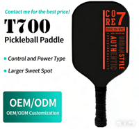Anjing Berotot |   Serat Karbon |   Raket Pickleball dengan Lapisan Matte Bertekstur Dirancang untuk Olahraga dan Permainan Indoor dan Outdoor PC-002
