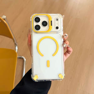 Suitable for iPhone 17 case, new lens stand, transparent full-cover shockproof phone case - Product Image 5