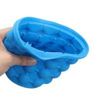 Mini Bleu de Haute Qualité Barre De Silicone Vin Ours Glaçons Seau