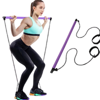 Bâton de Pilates, bande de résistance en acier pour le yoga, barre de fitness musculaire pour la salle de sport, équipement d'étirement pour l'entraînement