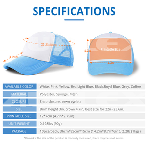 Cappellini Snapback per Bambini di Piccole Dimensioni, Economici e Personalizzabili, Cappello Trucker a 5 Pannelli in Schiuma e Rete per Uomo, Cappellino Promozionale in Schiuma - Product Image 4