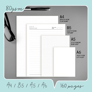 Venta al por mayor de posos de café ecológicos A5 diario cartón corcho papel Tapa dura planificador logotipo personalizado línea página cuaderno para regalo - Product Image 5