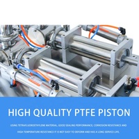 Machine de remplissage semi-automatique de liquides visqueux à pompe à piston, économe en énergie, pour applications alimentaires, chimiques et le remplissage d'eau pure