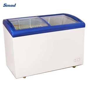 Smad 300l 500l Curved Glass Ice Showcase Chest <b>Freezer</b> Commercial Ddh-328p Chest <b>Freezer</b> Commercial - Product Image 3