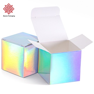 Caja Cuadrada de Cartulina Blanca, Cajas Pequeñas de Papel para Dulces, Mini Cajas Hechas a Mano para Aromaterapia, Cajas de Embalaje con Cierre a Presión en la Parte Inferior, Reciclables - Product Image 3