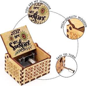 Carillon a manovella con dipinti colorati-un bel <span class=keywords><strong>regalo</strong></span> <span class=keywords><strong>per</strong></span> gli amanti <span class=keywords><strong>della</strong></span> <span class=keywords><strong>musica</strong></span>. Carillon a otto toni. - Product Image 5