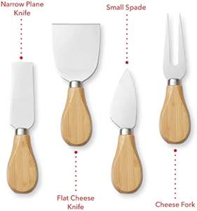 Tablero de charcutería de madera, plato de carne y queso para entretener Casafield, tablero de queso de bambú y cuchillo, juego de regalo de cumpleaños - Product Image 5