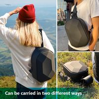 Étui de voyage rigide portable en EVA avec fermeture éclair pour 2 casques Meta Quest Pro VR, 12+ compartiments, conception étanche