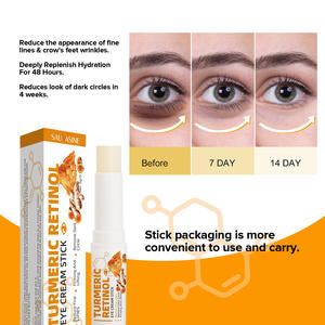 Stick crème contour des yeux au curcuma naturel de haute qualité, éclaircit et hydrate, atténue les ridules, soin profond des yeux - Product Image 2
