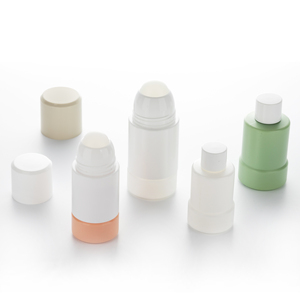Environmentally-friendly Inner Replaceable White green Plastic Deodorant Roll On Bottle roll on perfume bottle