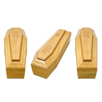 Ataúd de Madera de Estilo Europeo Premium, Ecológico, Diseño Personalizable, Suministro Directo del Fabricante en China