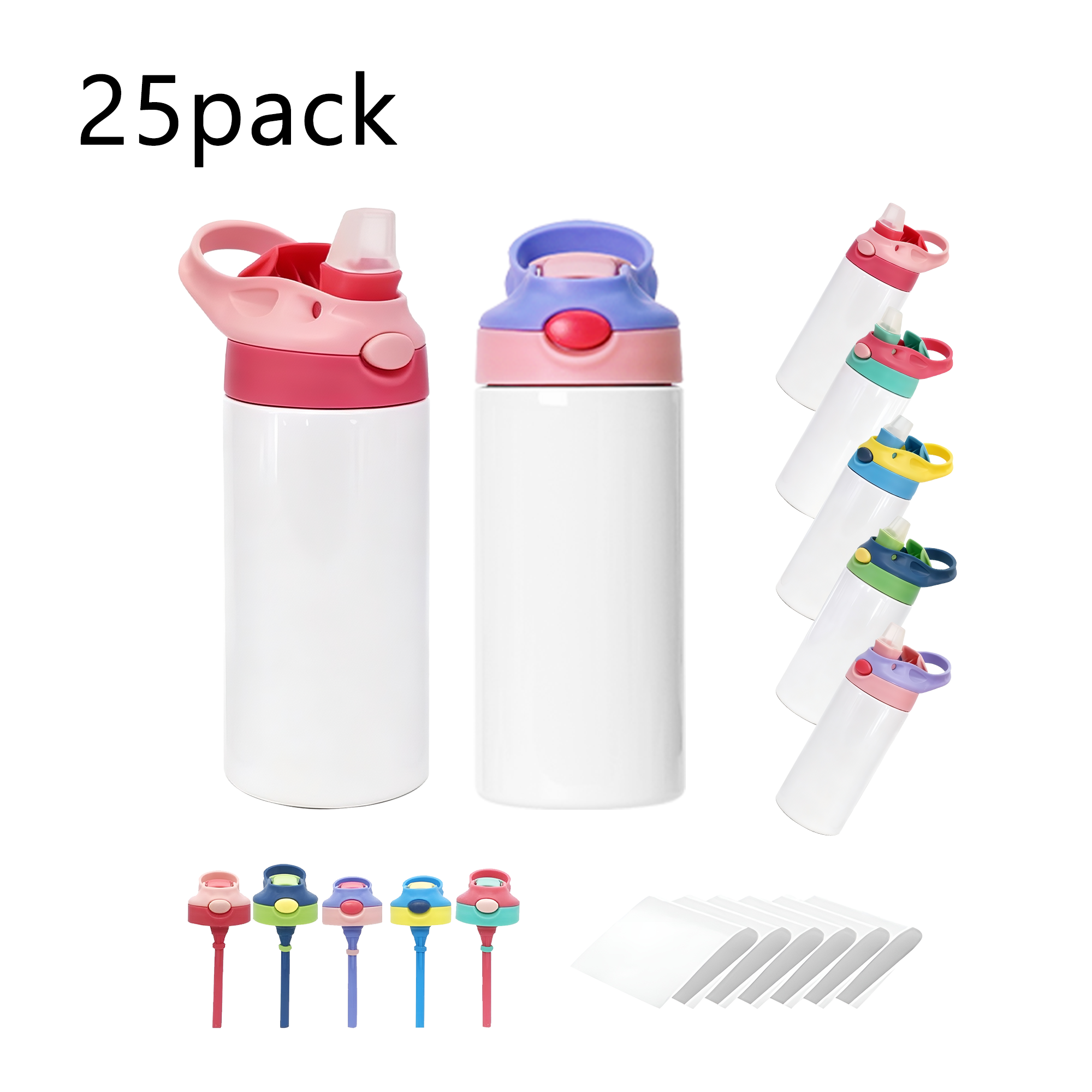 Bouteille d'eau mixte pour enfants de 355 ml (12 oz)