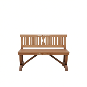 Vaibog International Outdoor Patio <b>Bench</b> Wood <b>2</b> <b>Seater</b> Contemporary <b>Garden</b> Furniture - Product Image 1