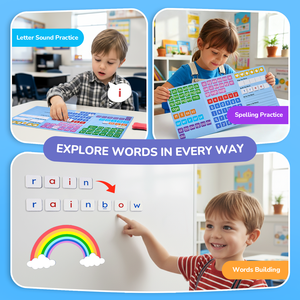 จอยแคท แม่เหล็กโฟนิคส์ ตัวต่อแม่เหล็ก<span class=keywords><strong>ภาษา</strong></span>อังกฤษ ABC ของเล่นเสริมพัฒนาการ<span class=keywords><strong>เด็ก</strong></span> ของเล่นการศึกษาปฐมวัย อุปกรณ์ช่วยสอนสำหรับการเรียนที่บ้าน - Product Image 6