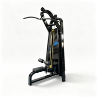Machine à pulldown dorsal à charge libre avec pile de poids – Double fonction pour le renforcement des dorsaux en salle de sport et la musculation