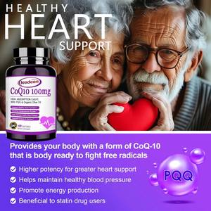 Оптовые капсулы CoQ10 OEM: Энергия, иммунитет, здоровье крови, веганская добавка для взрослых с поддержкой работы мозга - Product Image 4