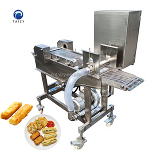 Máquina para Rebozar y Empanizar Croquetas, Sistema de Rebozado con Harina de Camarón, Máquina para Recubrir Hamburguesas y Empanadas de Carne - Product Image 1