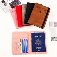 Set Hadiah Eksekutif Promosi: Sampul Paspor Kulit PU Kustom dan Dompet Perjalanan untuk Pengatur Dokumen Bisnis Gaya Wanita