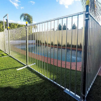 Fabricante de China, valla temporal de piscina de metal de seguridad de acero galvanizado con recubrimiento en polvo de 1,5mm y 2mm