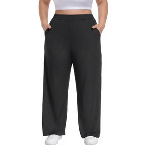 Pantalon de sport formel pour homme avec logo personnalisé, anti-plis, respirant, extensible, coupe ample, pour la gym et le fitness - Product Image 1