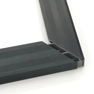 Matte Black Aluminum Frame Aluminum Profiles For Kitchen Cabinet Or Glass Door