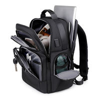 Sac à dos pour ordinateur portable professionnel personnalisable, nouveau design, avec port USB, antichoc, résistant à l'eau, pour les trajets domicile-travail et les voyages d'affaires