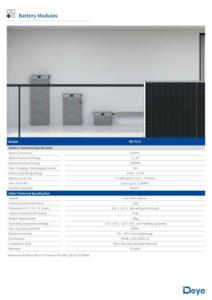 Batería Deye AE-F2.56 de 2.56KWH LiFePO4 SUN-BK80/160/200/250-2.56KWH-EU-AM4-18L Sistema de Almacenamiento de Energía Microhíbrido - Product Image 5